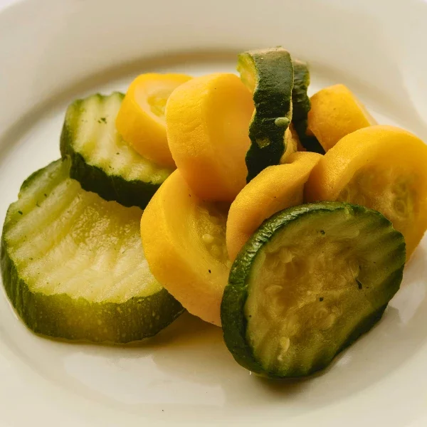 Double Steamed Squash & Zucchini Medley